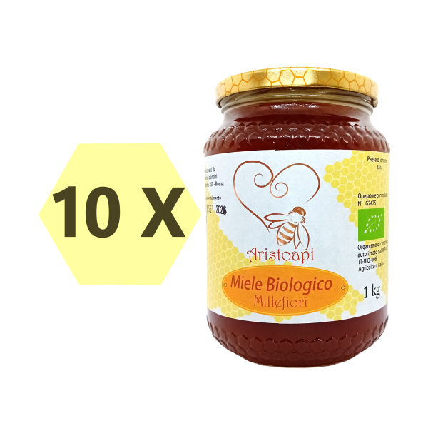 10 x miele bio millefiori 1kg